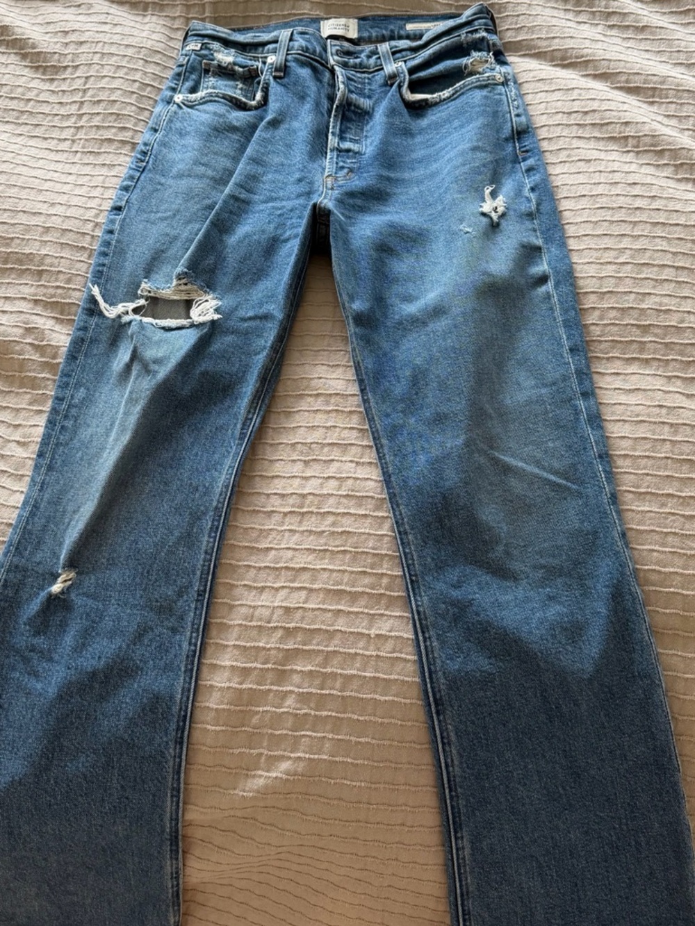 Citizens Of Humanity High Rise Wide Leg Jeans